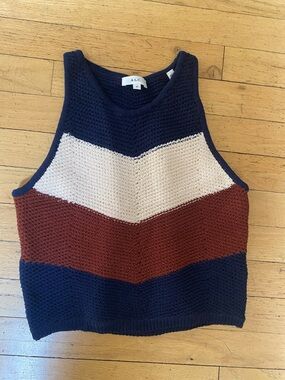 À.L.C. Rowan crochet top. Chevron design. Size medium